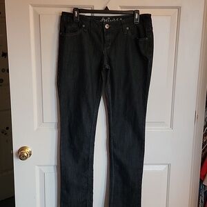 Mudd women's jeans, size 9, dark blue denim.